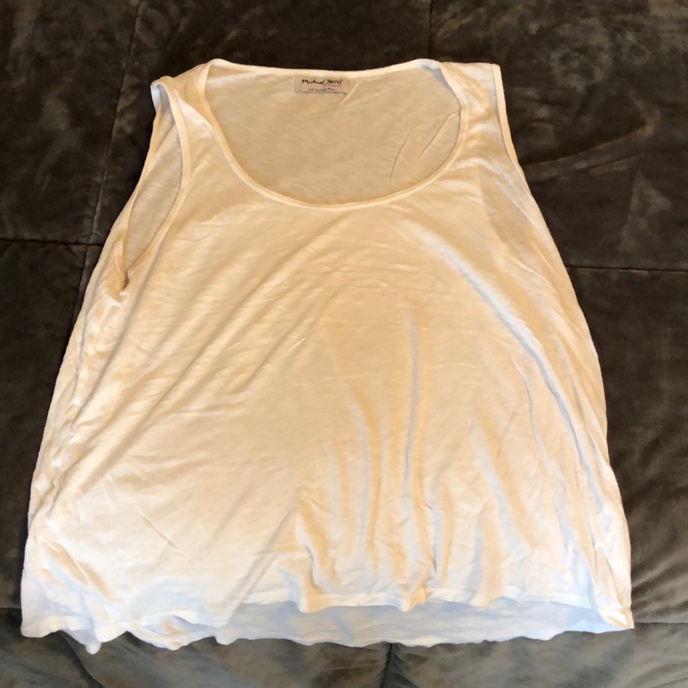 Flowy white tank top